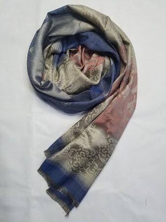 Printed Silk Multicolor - Blue